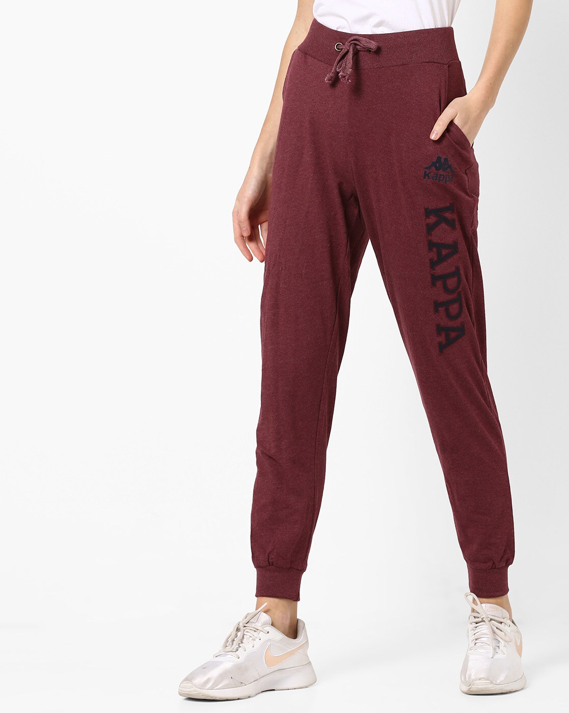 burgundy kappa pants