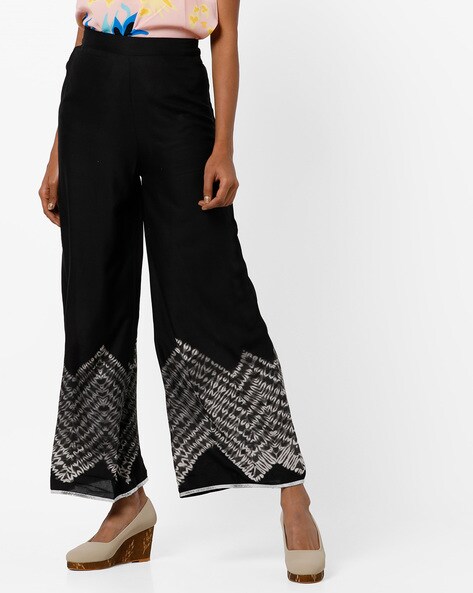 Palazzo Pants with Semi-Elasticated Waist Price in India