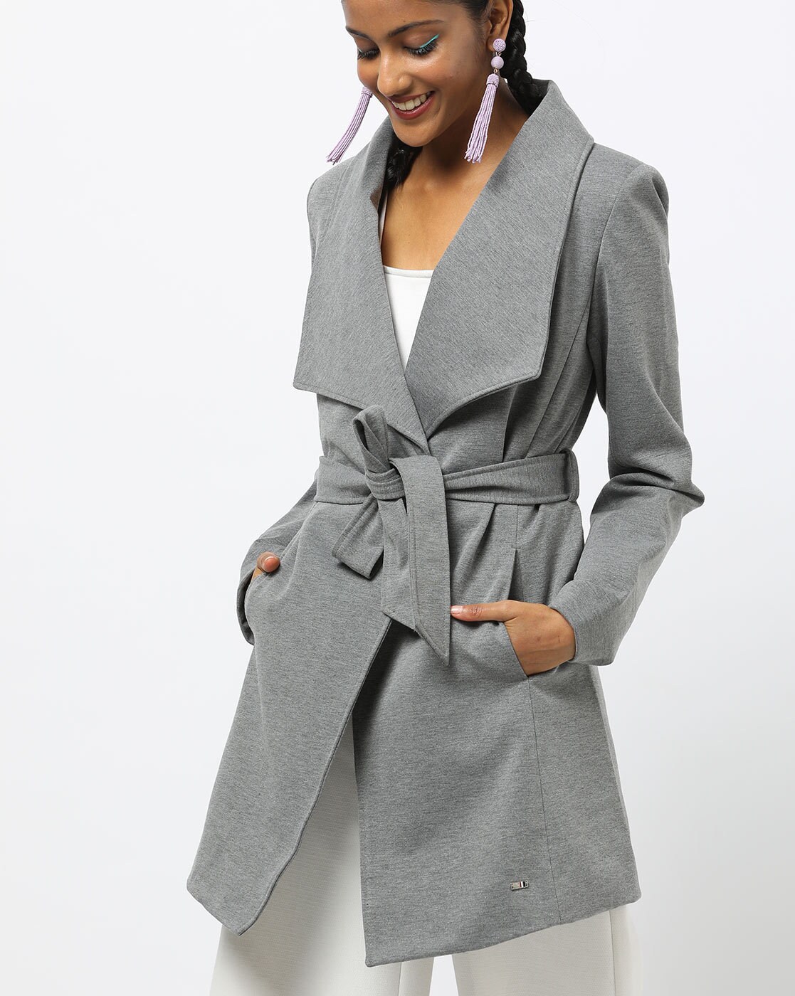 light grey parka womens