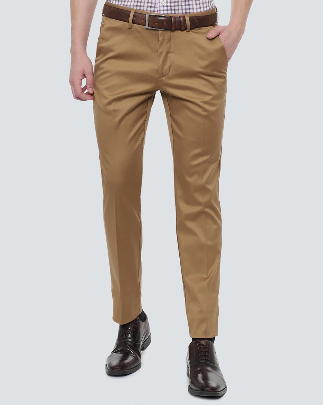 Buy Louis Philippe Brown Trousers Online  770382  Louis Philippe