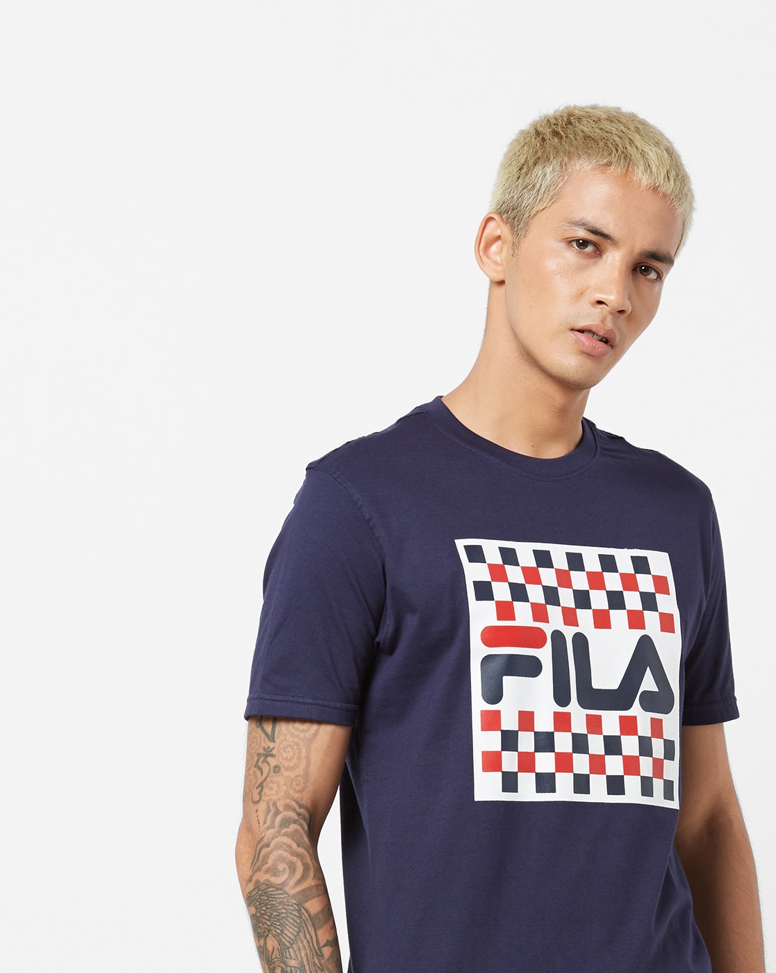 navy fila shirt