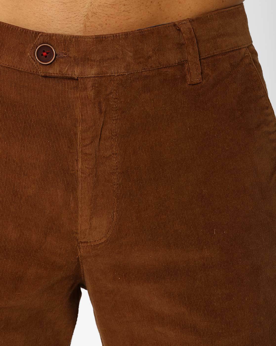 125 oz 8 Wale Corduroy Trousers  Brown  Suit Pants Style  Bronson