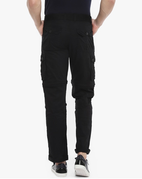 Buy Black Trousers & Pants for Men by FITHUB Online | Ajio.com
