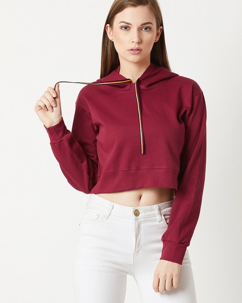 Buy Maroon Sweatshirt & Hoodies for Women by MISS CHASE Online
