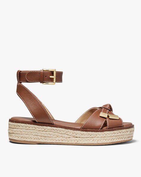 michael michael kors ripley pebbled leather espadrille sandal