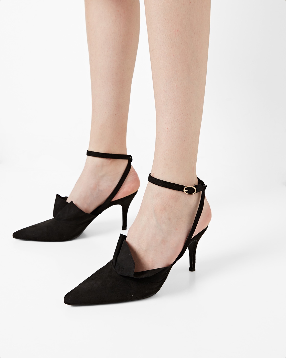 ajio black heels