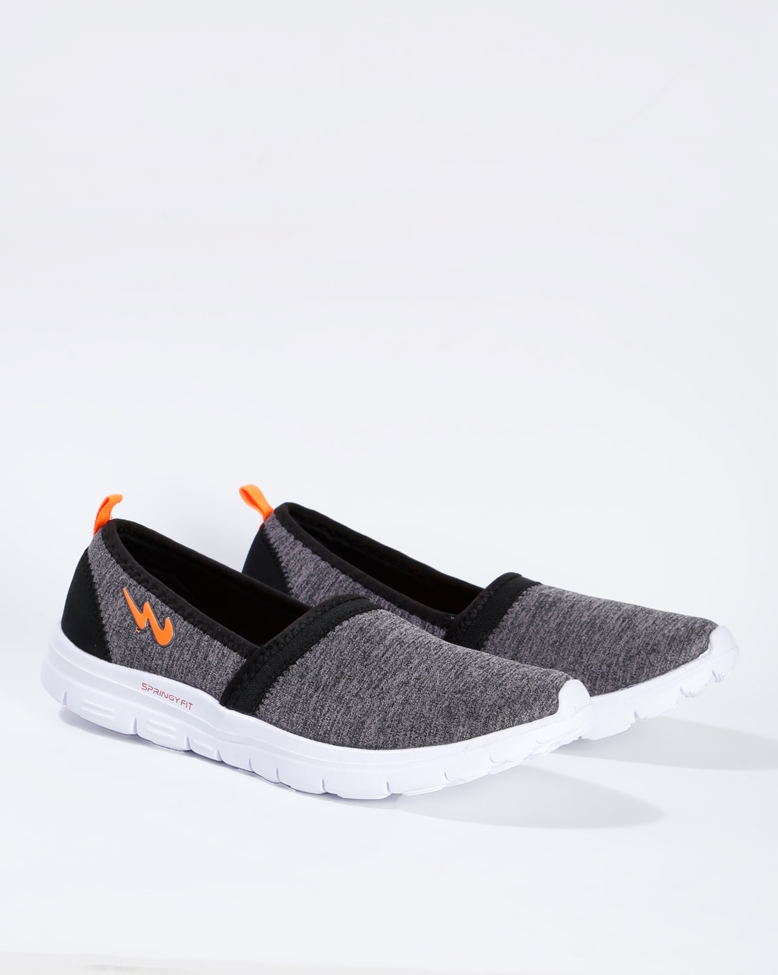 dark grey slip on sneakers