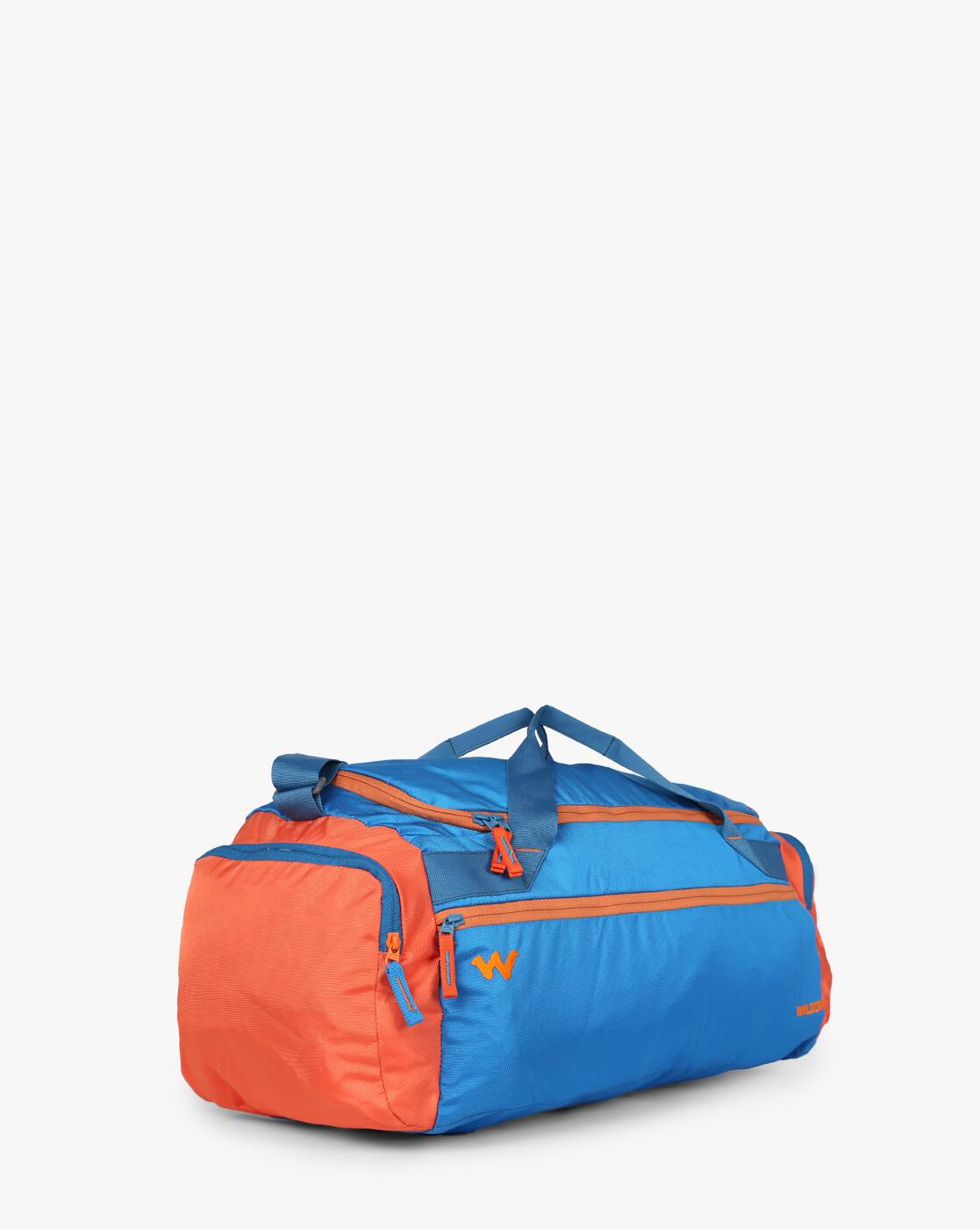 Buy Blue & Orange Wildcraft Gym Duffel Bag with Adjustable Strap AJIO