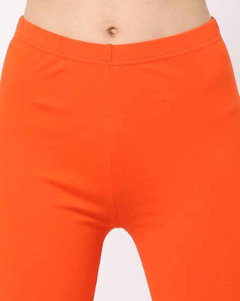 Buy Orange Leggings for Women by De Moza Online