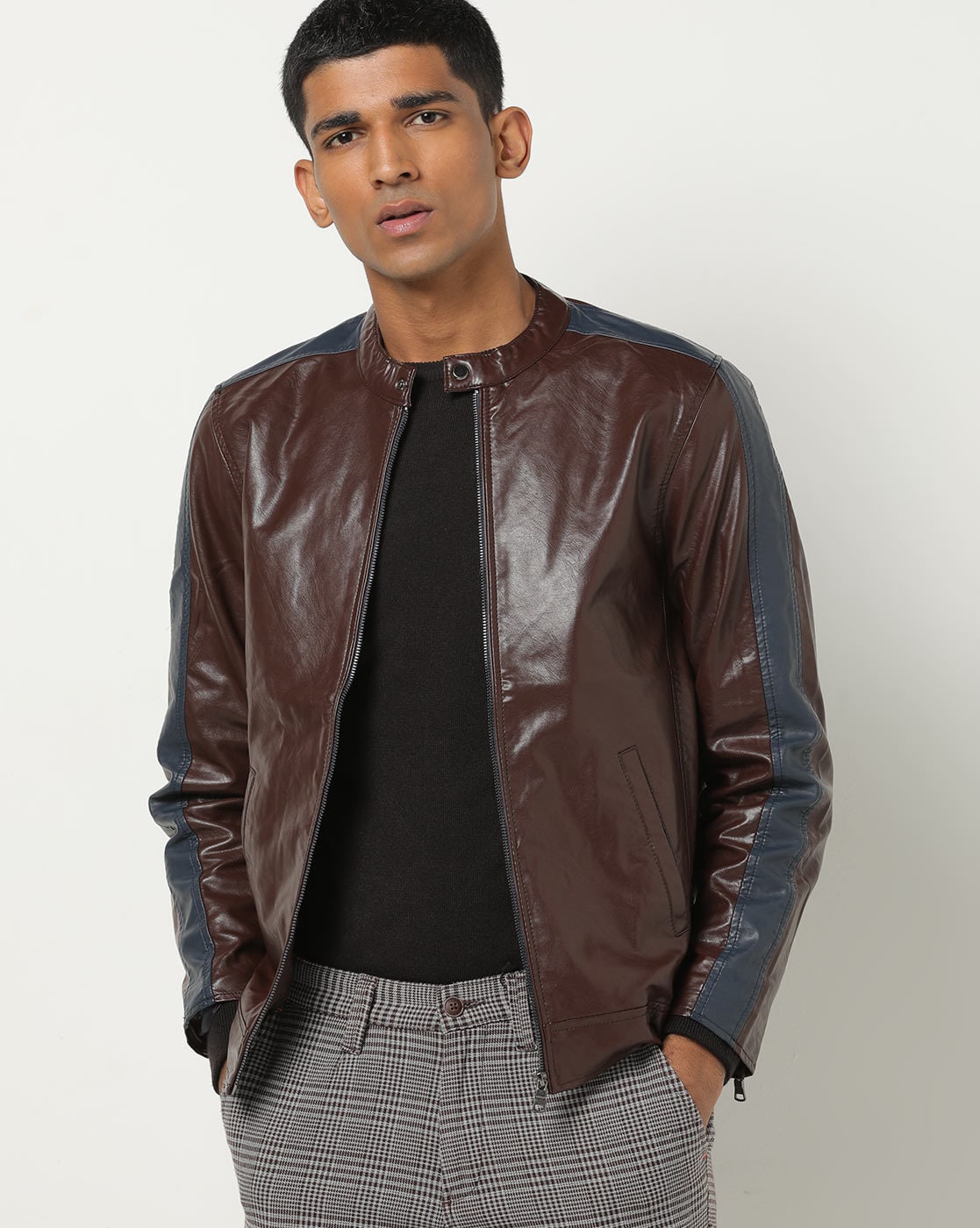 Leather Jacket Png - Mufti Jackets For Men In India, Transparent Png - vhv