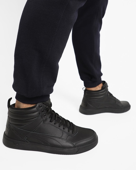 Puma black high on sale top