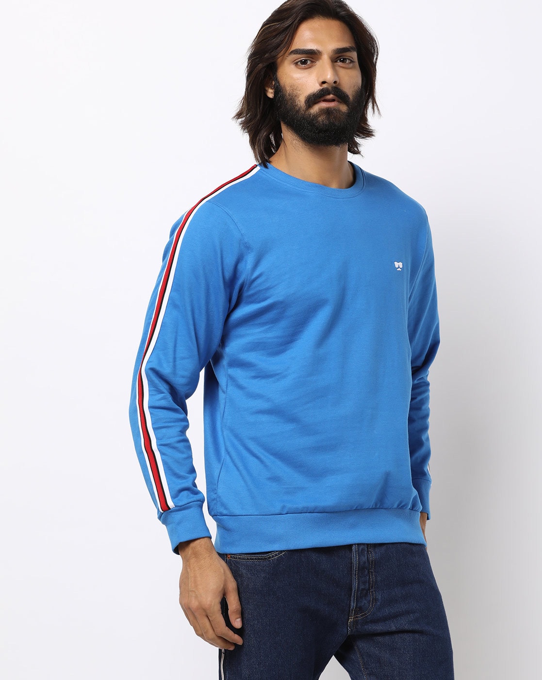 light blue sweatshirt men