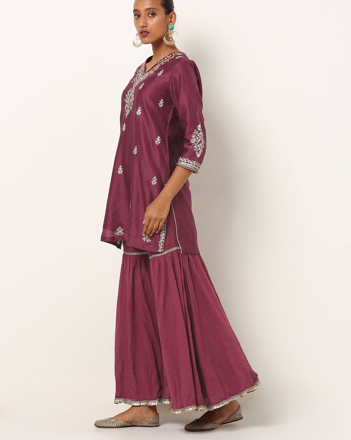 Buy Wine Kurta Suit Sets for Women by 