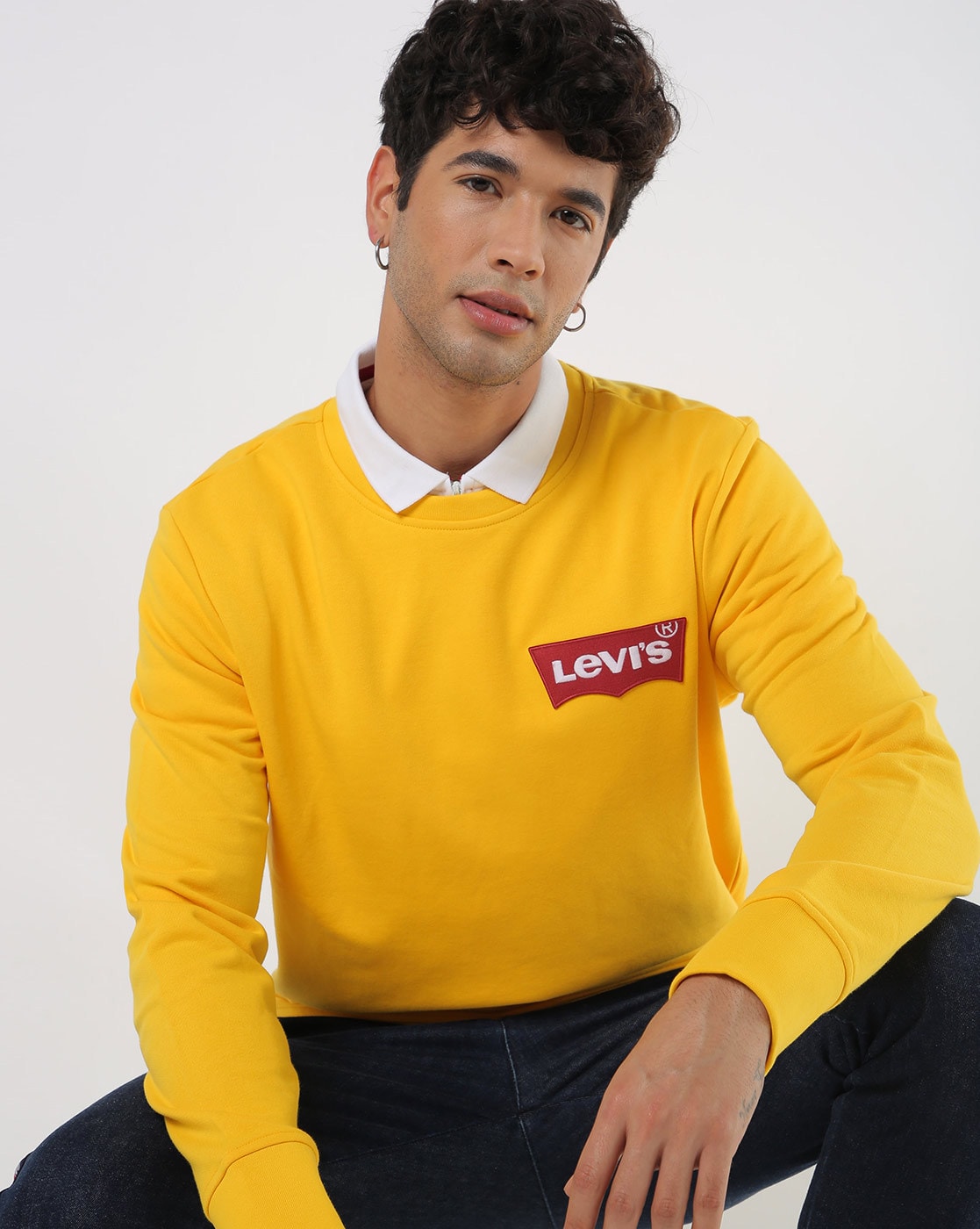 levi's hoodie yellow
