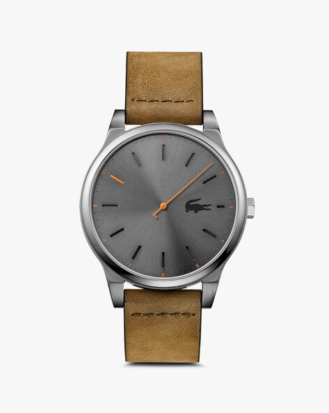 lacoste genuine leather watch