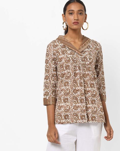 shawl neck kurta