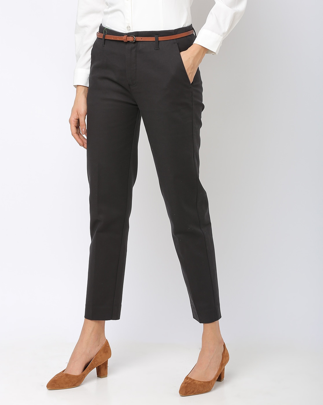 Wide Leg Ankle Pants - Style 608 by Ashley Anderson