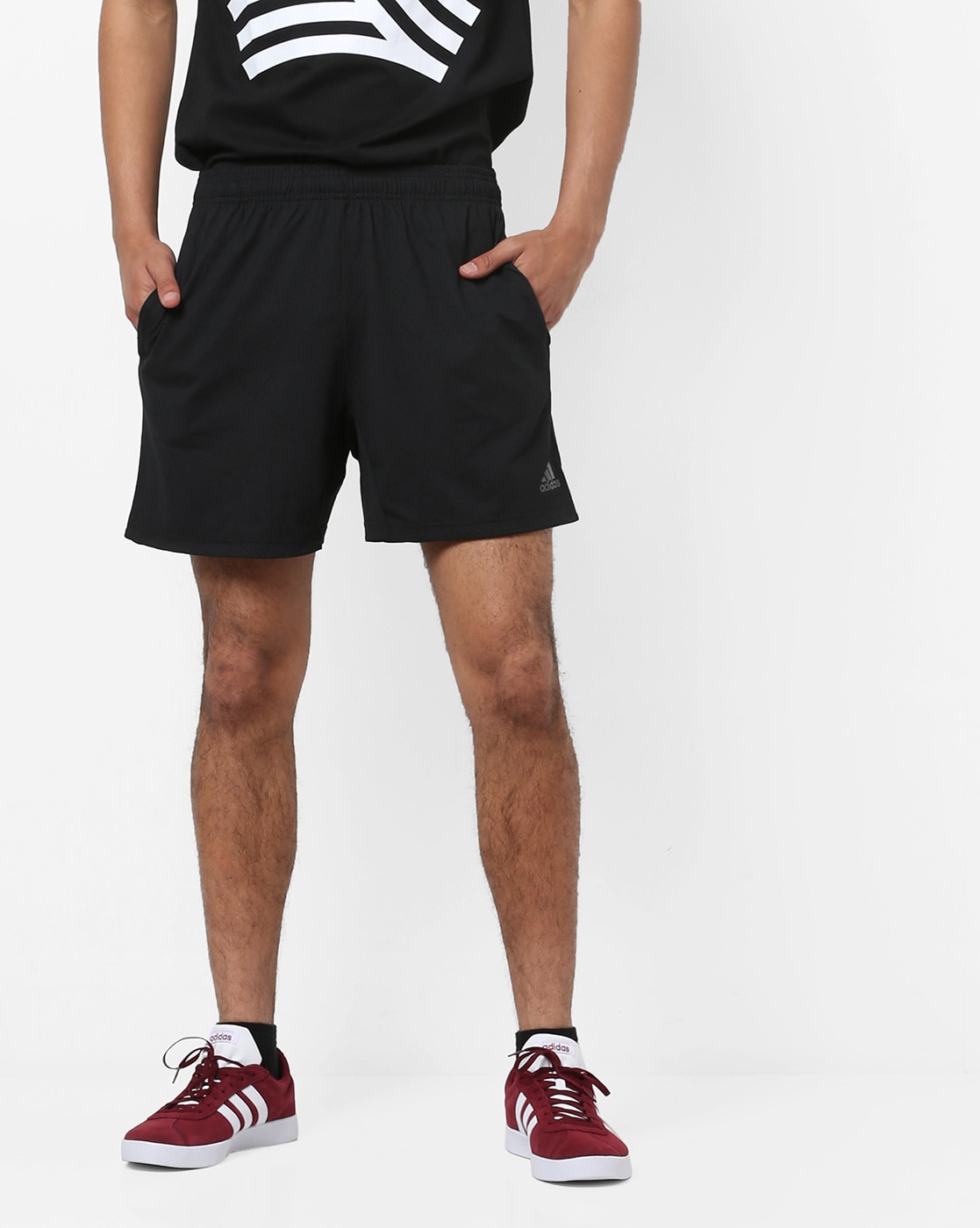 adidas zip shorts