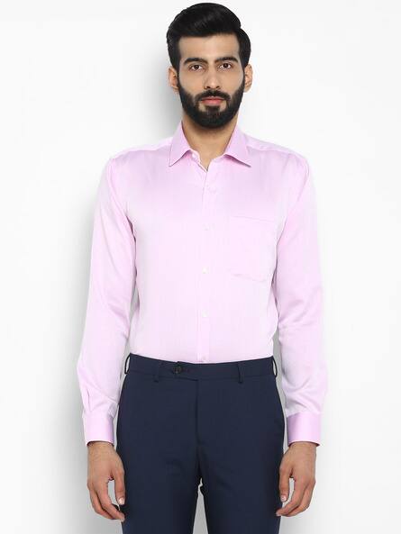 Buy Pink Shirts for Men by RAYMOND 
