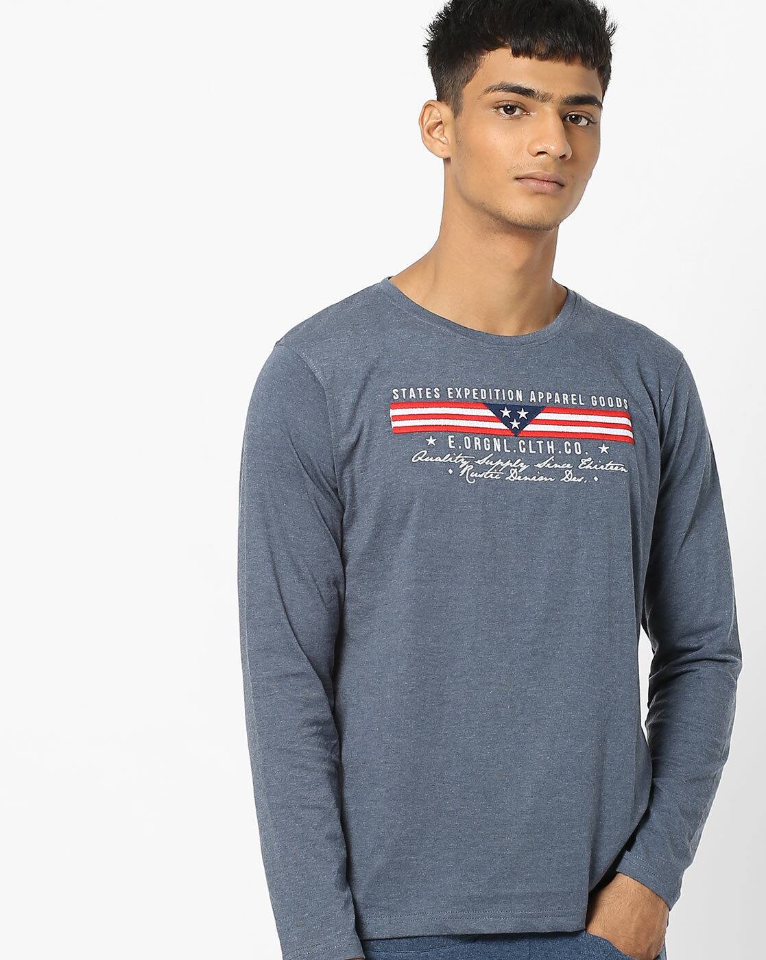 navy slim fit t shirt