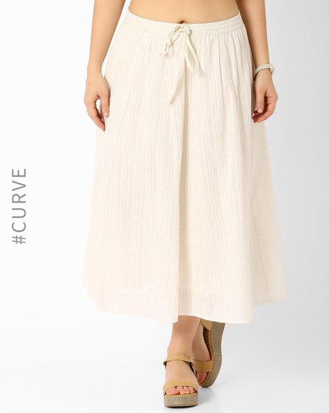 cotton skirts online white