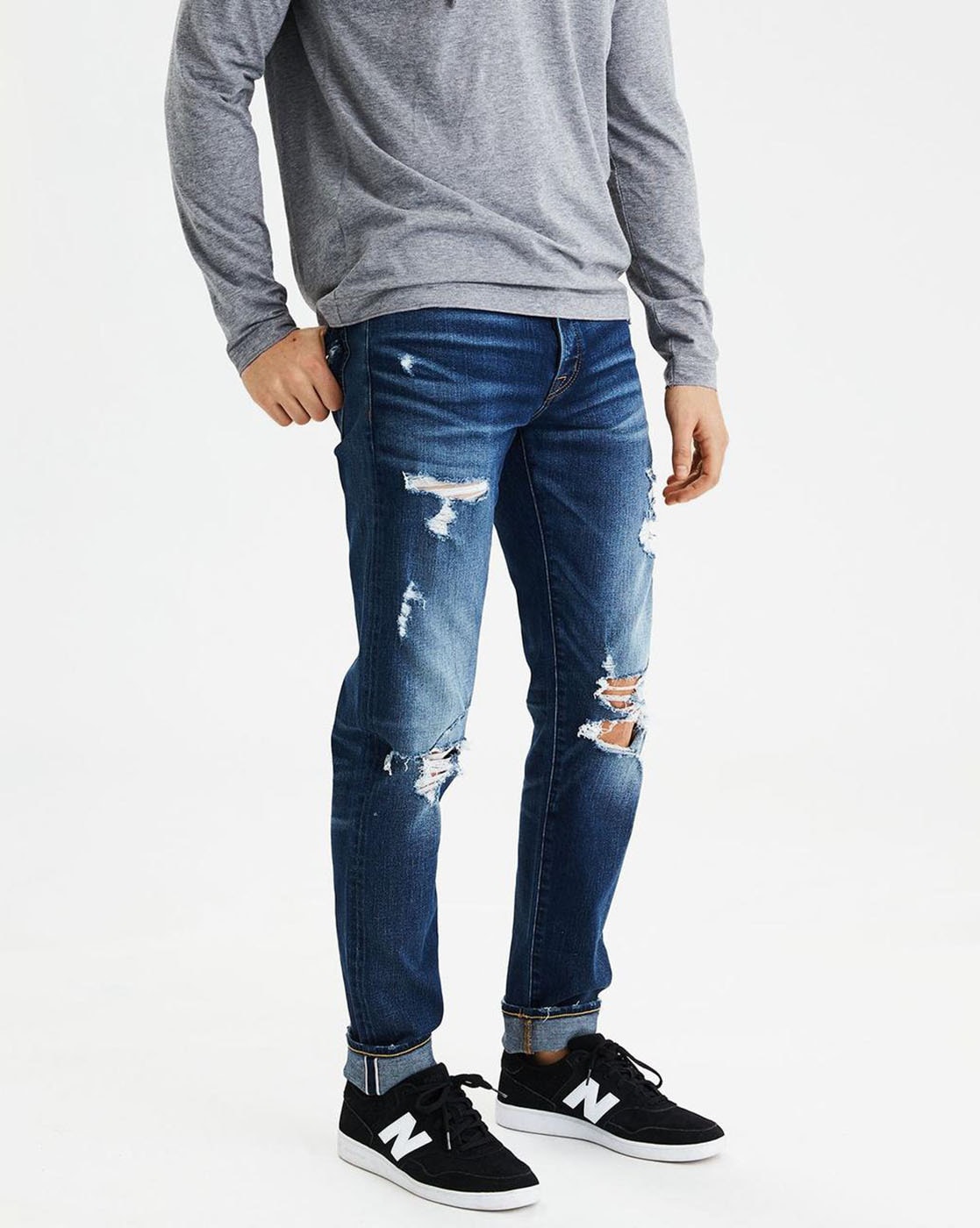 Buy Blue Jeans For Men By American Eagle Outfitters Online Ajio Com