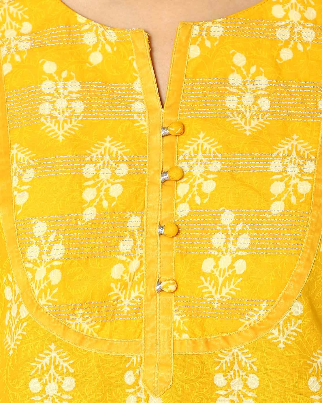 Buy Yellow Kurtas  Kurtis for Women by DIYA TRENDS Online  Ajiocom