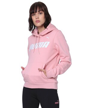 Puma hoodie womens store pink