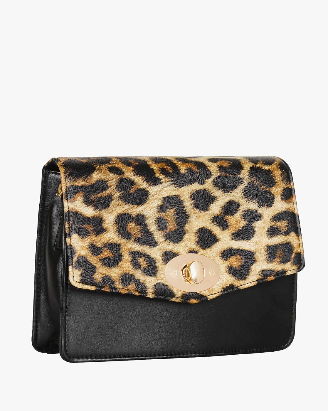 leopard print sling bag