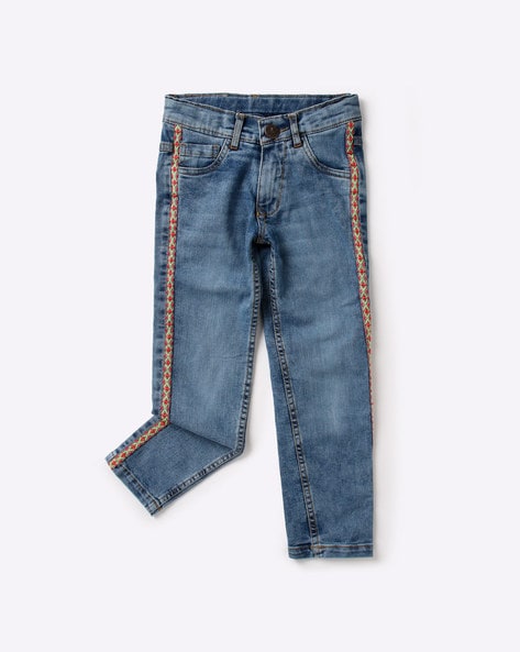 612 League Girls Mid-Wash Jeans