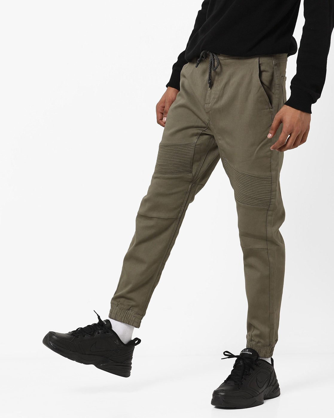 Buy Olive Trousers & Pants Men by DNMX | Ajio.com