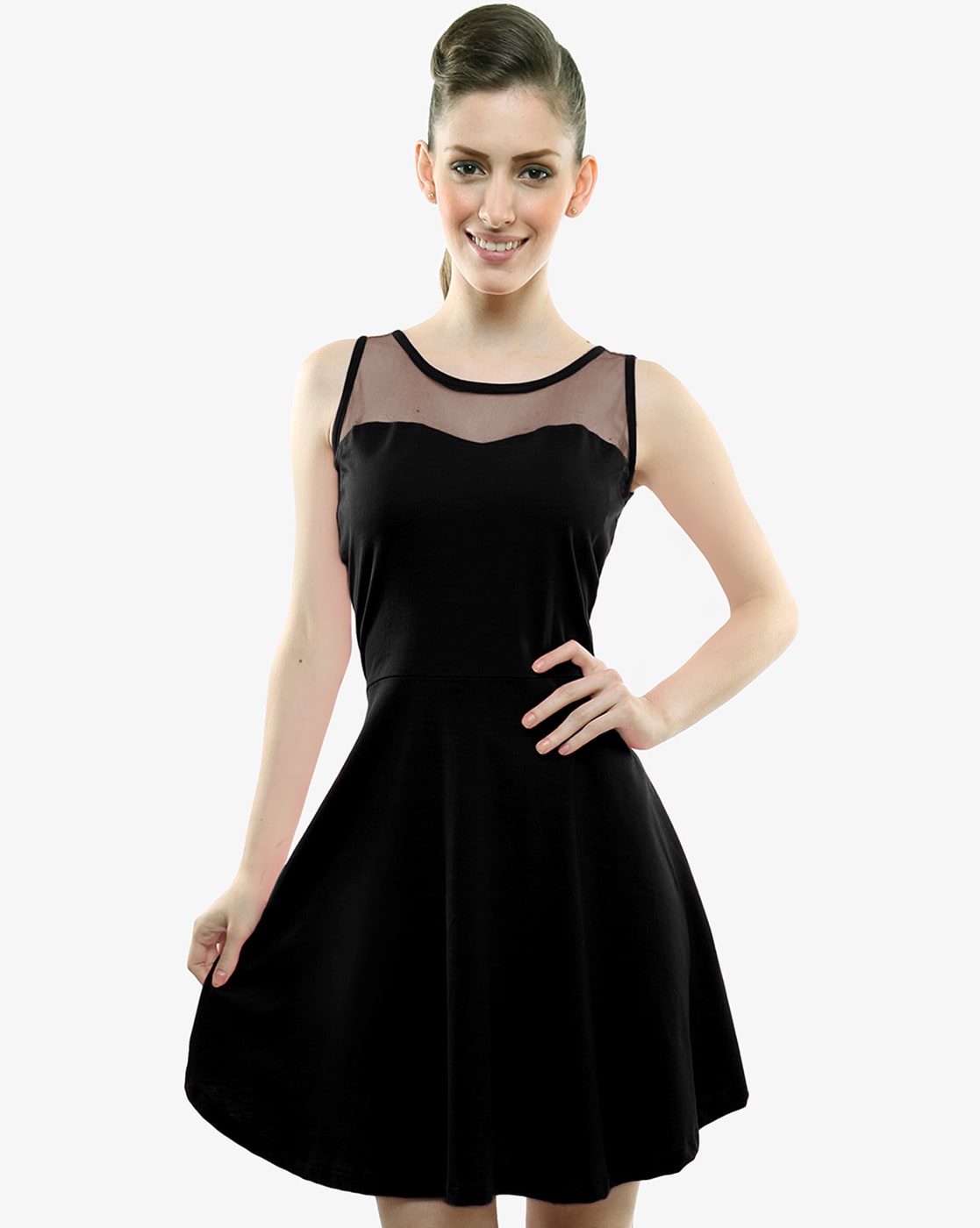 Party Wear 3/4th Sleeve Net One Piece Dress, Size: S-XXL, Wash Care:  Machine wash at Rs 799/piece in Surat
