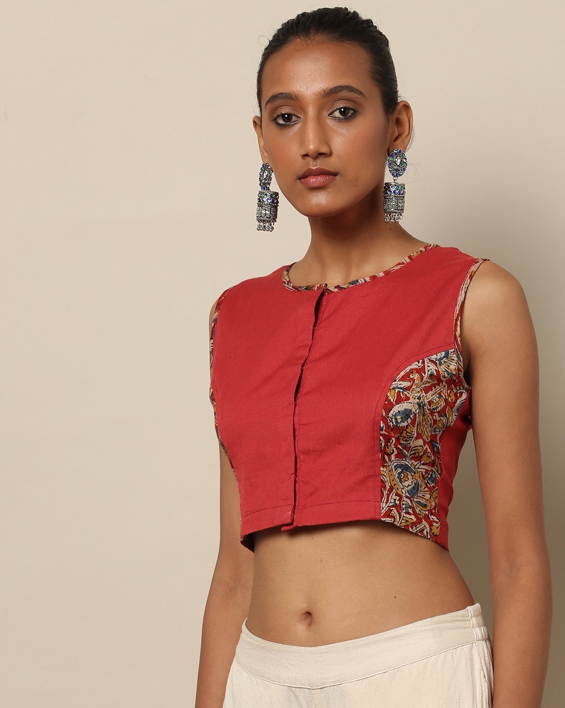 Buy Red Blouses for Women by Molcha Online | Ajio.com