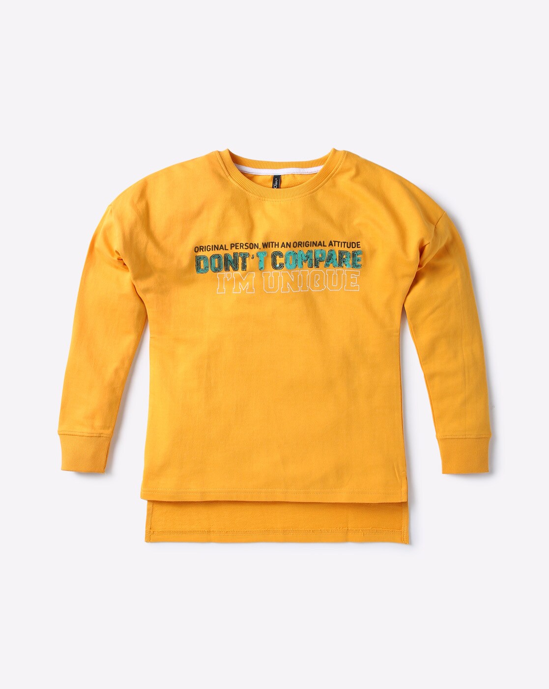 girls mustard hoodie