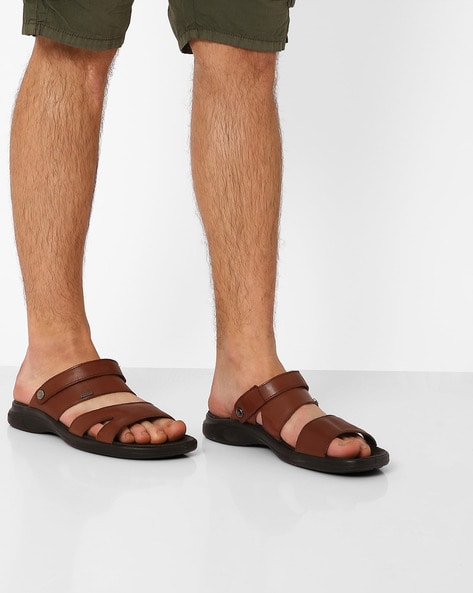 Buy Bucik Men's Brown Genuine Leather Slip-On Casual Sandal Online at Best  Prices in India - JioMart.