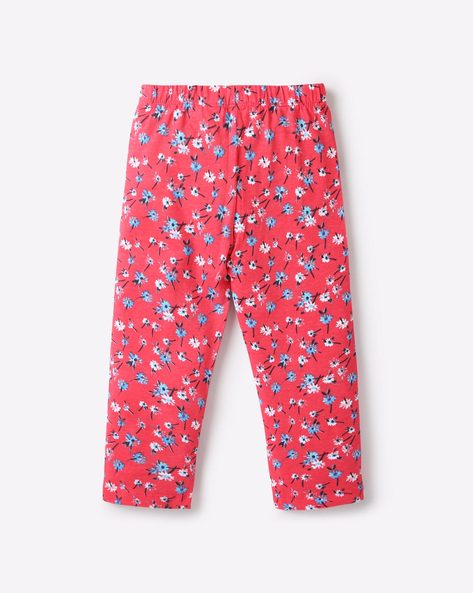 Buy Juniors Heart Print Leggings with Elasticated Waistband Online