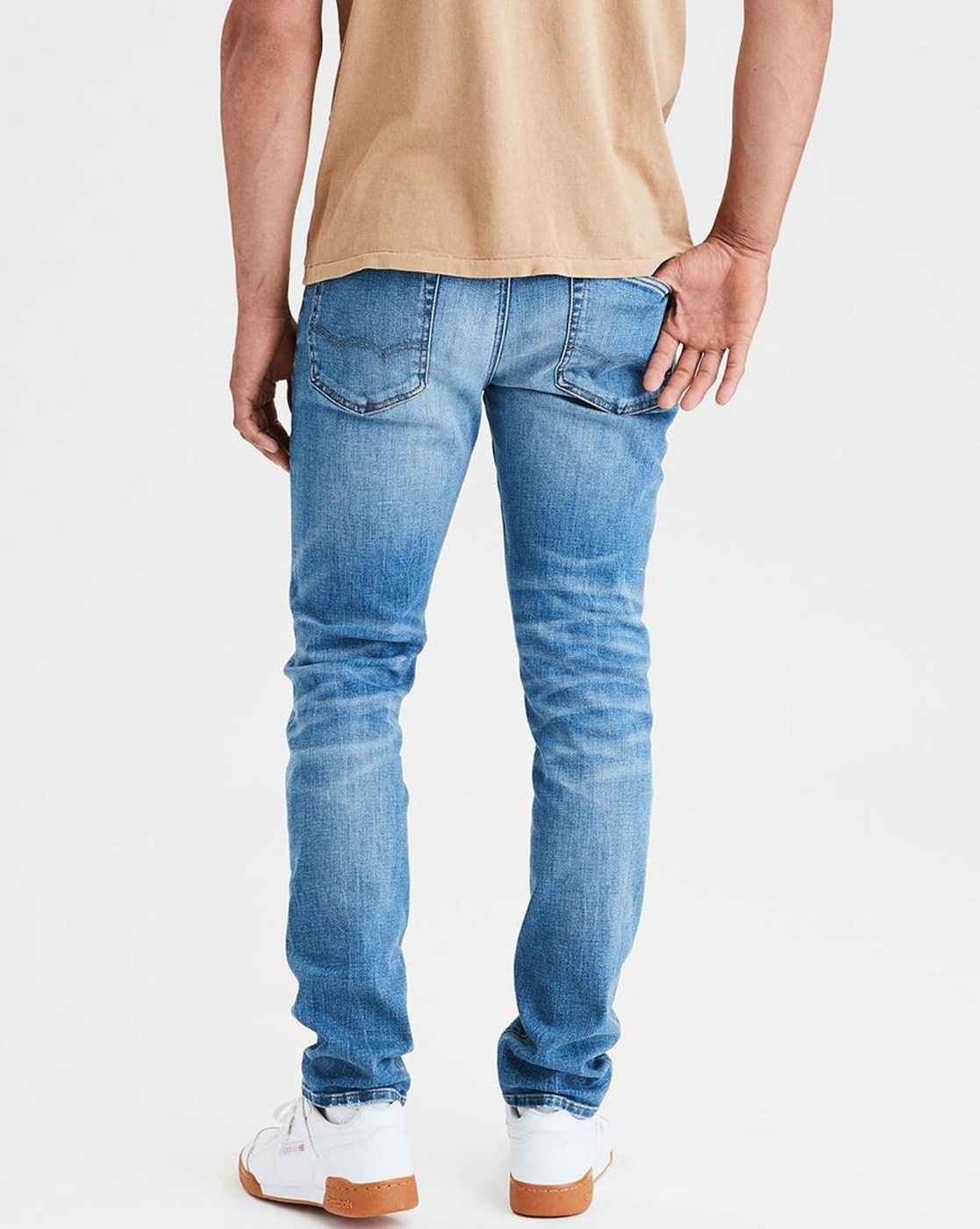 american eagle light wash jeans men