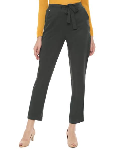 grey high waisted pants