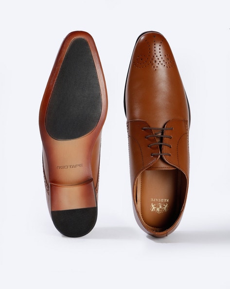 Red tape tan deals derby shoes