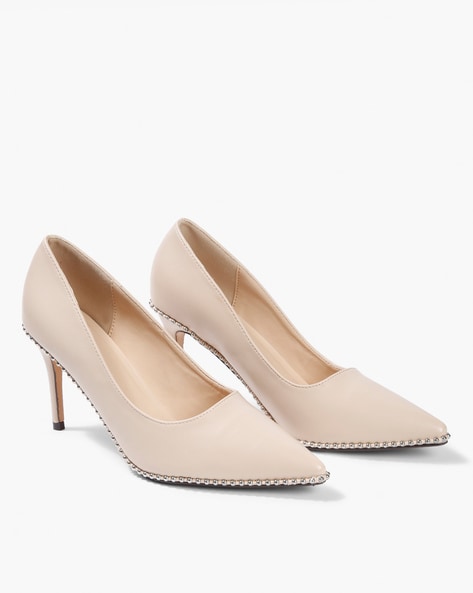 Buy Nude Heeled Shoes for Women by AJIO 