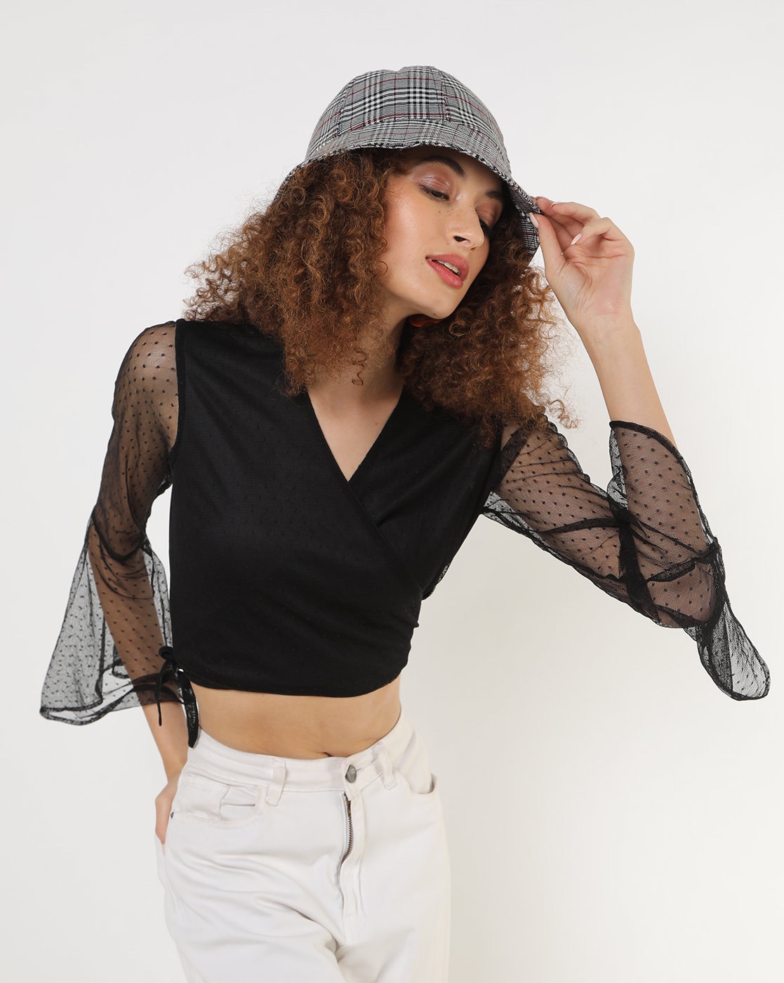 sheer wrap with sleeves