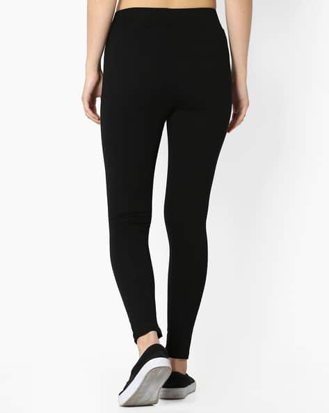 Buy Black Leggings For Women By Dnmx Online Ajio Com