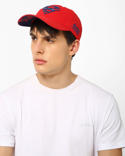 mens red baseball cap