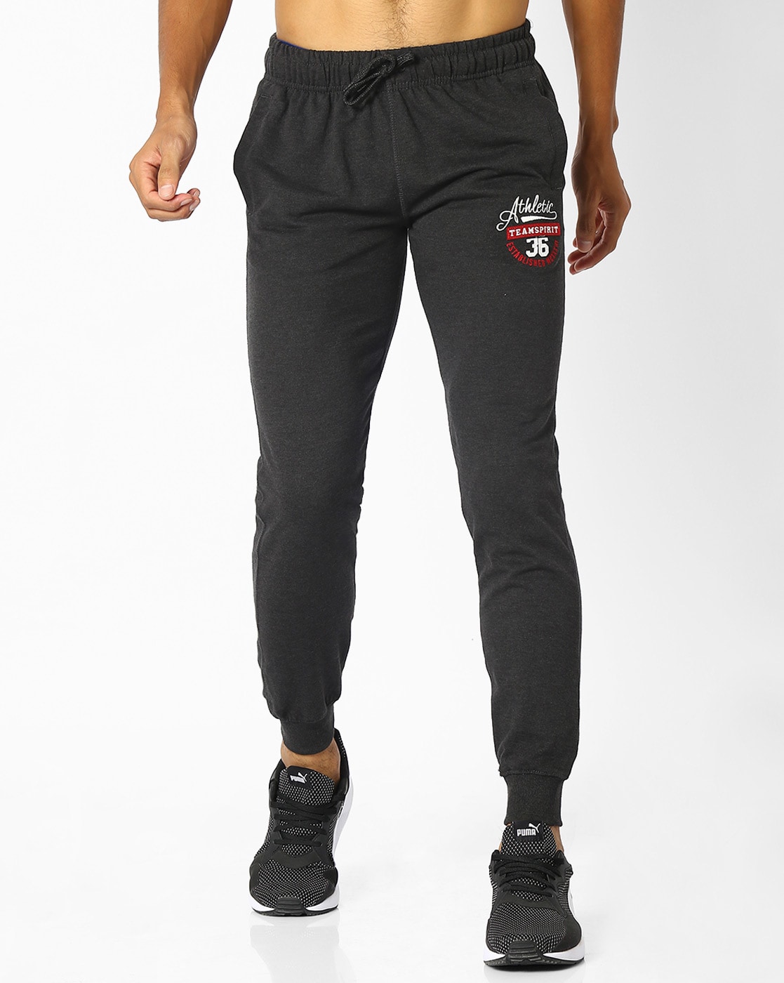 mens navy blue joggers