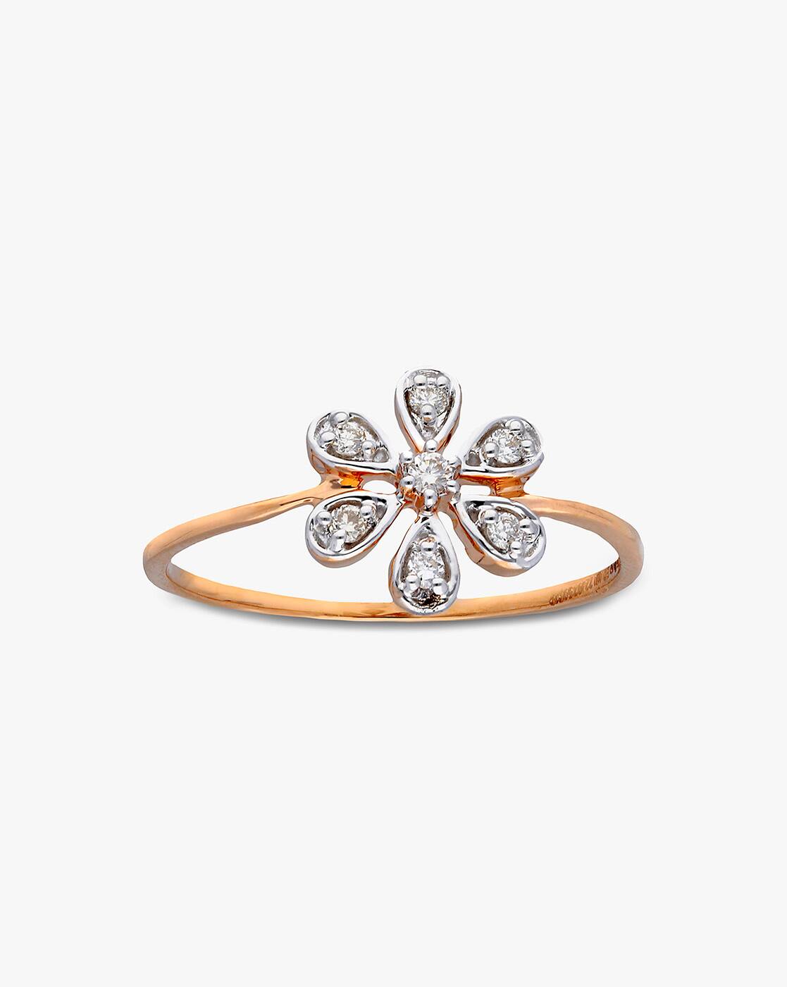 rose design gold ring