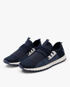 Panelled Lace-Up Casual Shoes