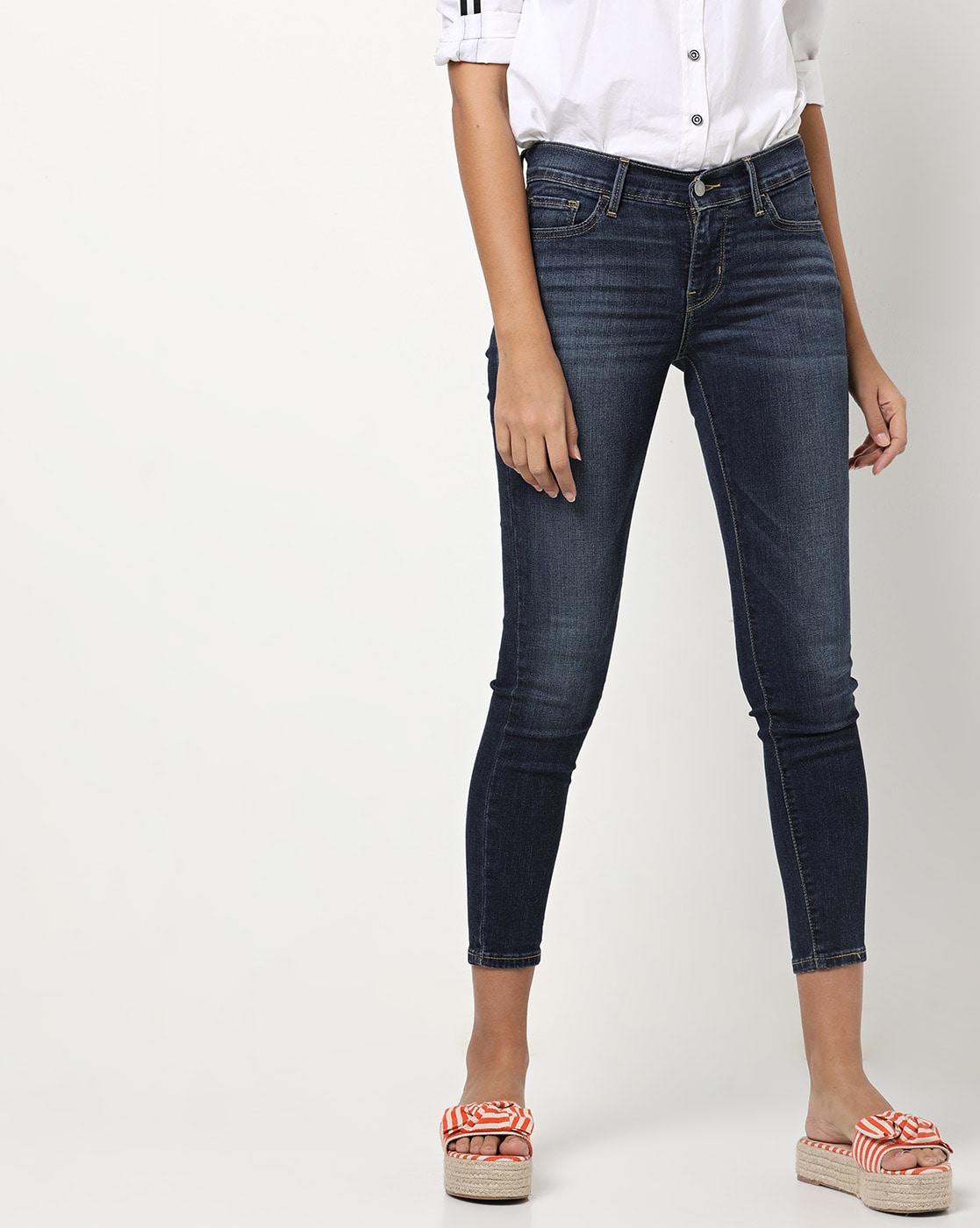 levi's skinny cropped jeans