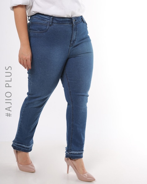 ajio straight jeans