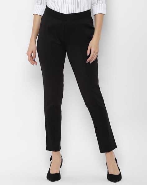 Allen Solly Regular Fit Women Black Trousers  Buy Allen Solly Regular Fit  Women Black Trousers Online at Best Prices in India  Flipkartcom