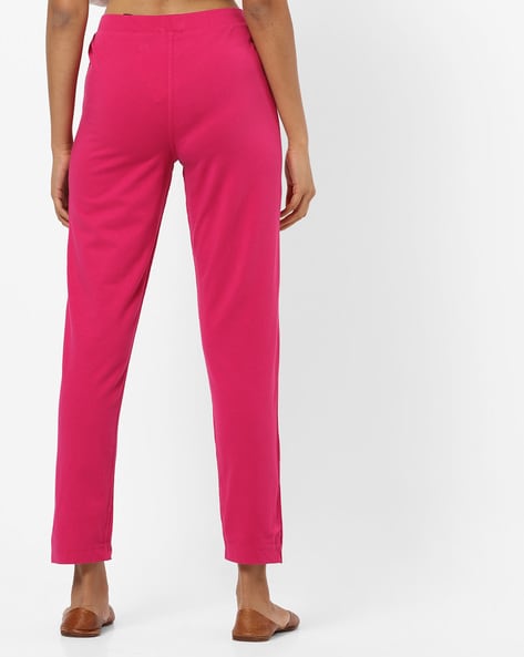 Order GO COLORS ANKLE LENGTH ELASTICATED WAIST PINK COLOUR LEGGINGS 1395m  Online From ART INDIA,Bangalore